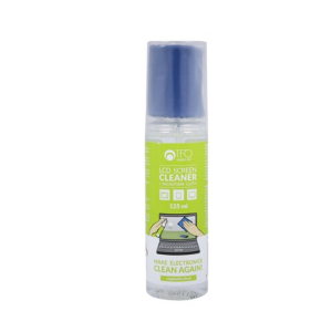 Anti-Bacterial Liquid Screen Cleaner with Microfibre Cloth - 125 ml