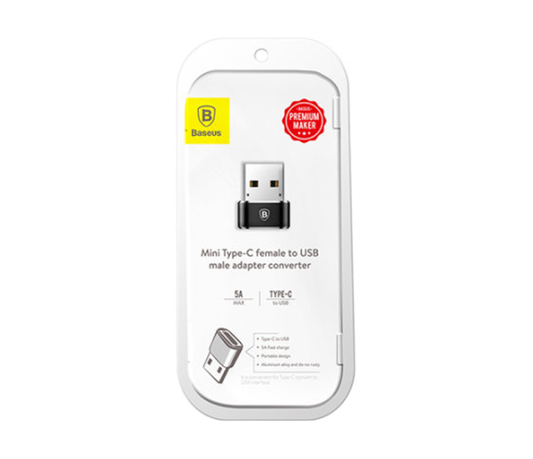 Baseus USB Type-C to USB-A Adapter - Black
